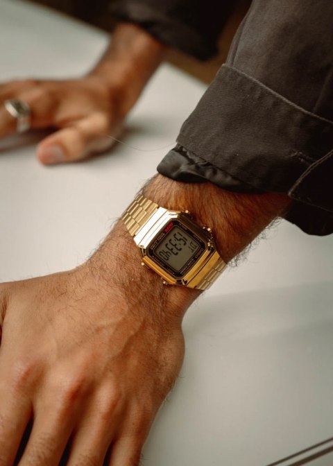 Casio ZEGAREK MĘSKI CASIO A178WGA-1ADF (zd082b) + BOX