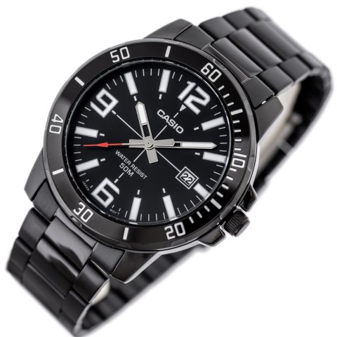 Casio ZEGAREK MĘSKI CASIO MTP-VD01B-1B (zd169e) + BOX