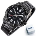 Casio ZEGAREK MĘSKI CASIO MTP-VD01B-1B (zd169e) + BOX