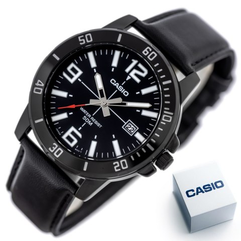 Casio ZEGAREK MĘSKI CASIO MTP-VD01BL-1B (zd169d) + BOX