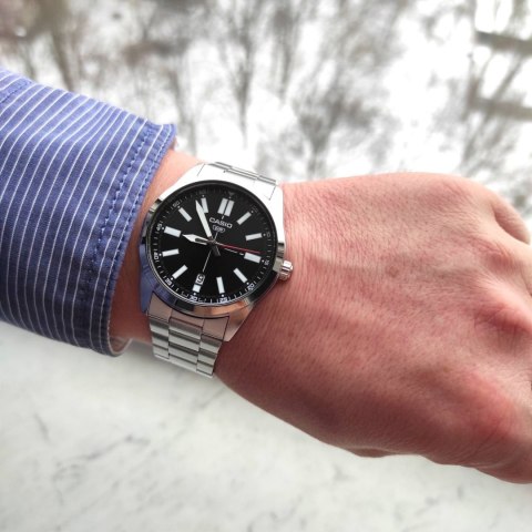 Casio ZEGAREK MĘSKI CASIO MTP-VD02D-1E (zd217b) + BOX