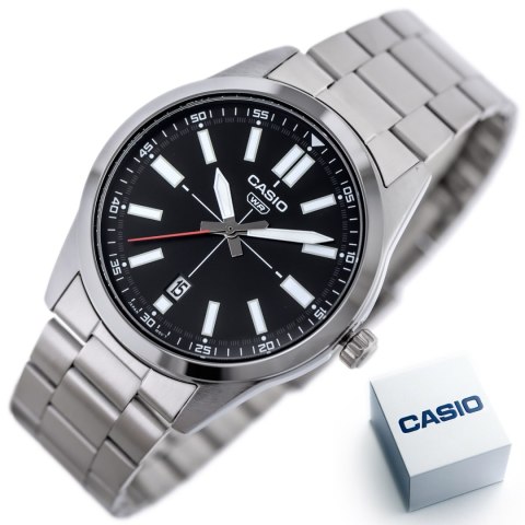Casio ZEGAREK MĘSKI CASIO MTP-VD02D-1E (zd217b) + BOX