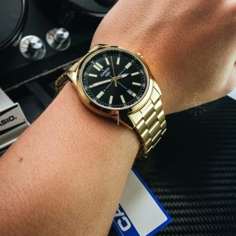 Casio ZEGAREK MĘSKI CASIO MTP-VD02G-1E (zd217c) + BOX