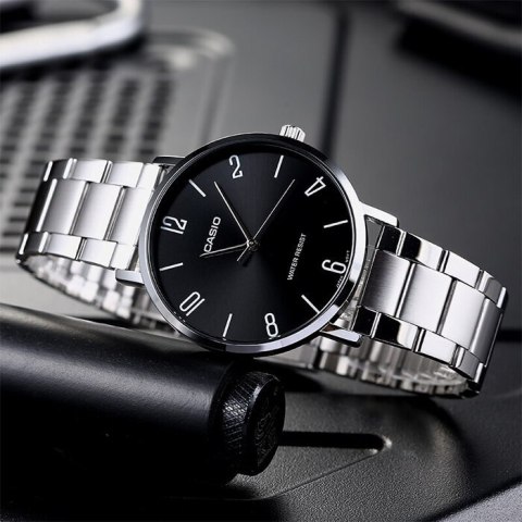 Casio ZEGAREK MĘSKI CASIO MTP-VT01D-1B2 (zd165i) + BOX