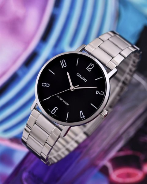 Casio ZEGAREK MĘSKI CASIO MTP-VT01D-1B2 (zd165i) + BOX