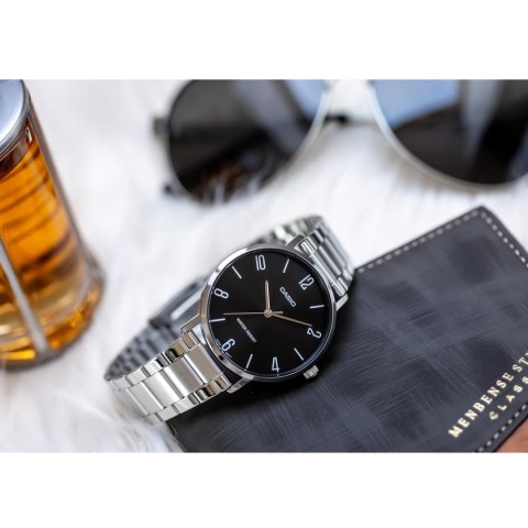 Casio ZEGAREK MĘSKI CASIO MTP-VT01D-1B2 (zd165i) + BOX