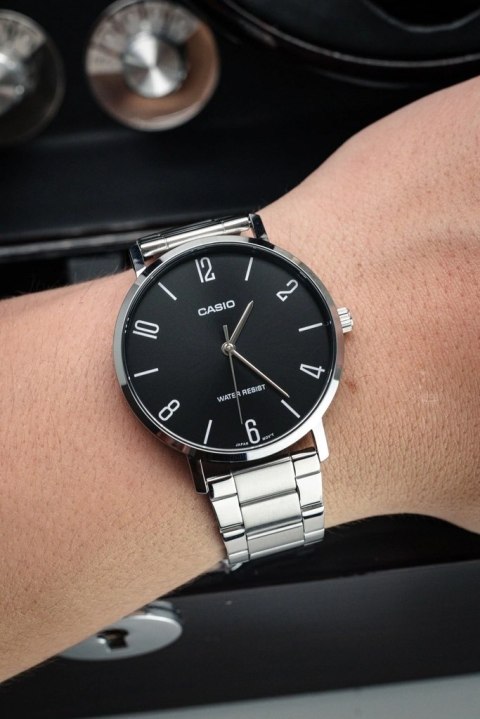 Casio ZEGAREK MĘSKI CASIO MTP-VT01D-1B2 (zd165i) + BOX