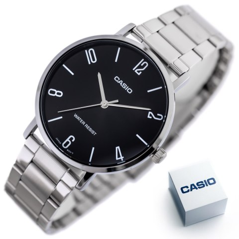 Casio ZEGAREK MĘSKI CASIO MTP-VT01D-1B2 (zd165i) + BOX