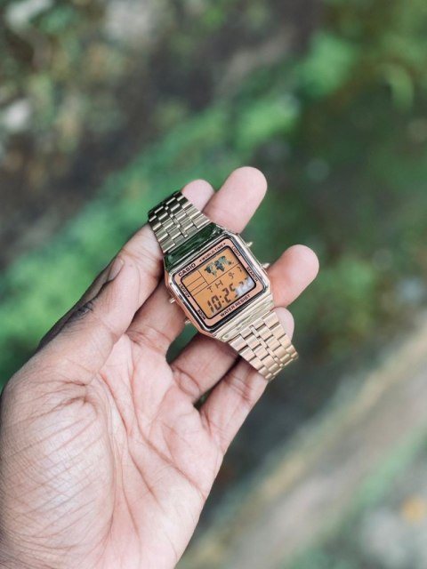 Casio ZEGAREK MĘSKI CASIO VINTAGE A500WGA-9DF (zd158d) + BOX