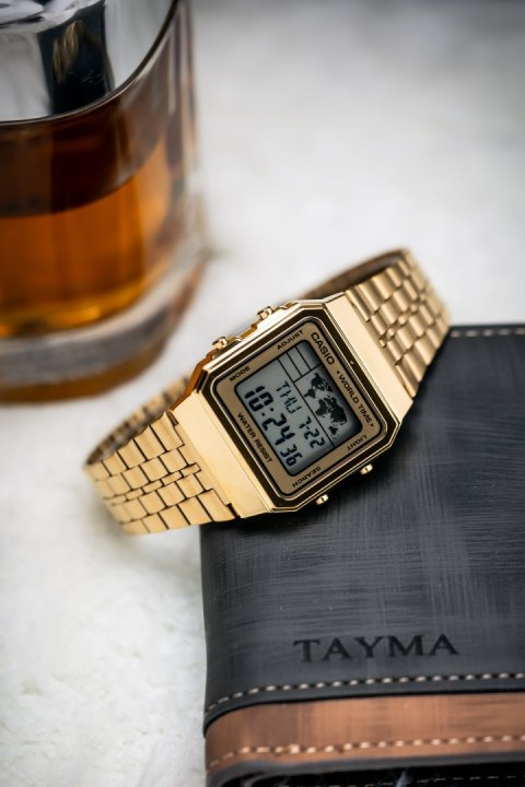 Casio ZEGAREK MĘSKI CASIO VINTAGE A500WGA-9DF (zd158d) + BOX