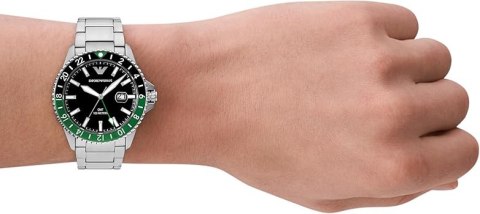 Emporio Armani ZEGAREK MĘSKI EMPORIO ARMANI AR11589 - Diver GMT (zi112a)