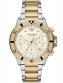 Emporio Armani ZEGAREK MĘSKI EMPORIO ARMANI AR11606 Two-Tone Chronograph + BOX