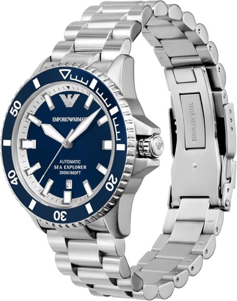 Emporio Armani ZEGAREK MĘSKI EMPORIO ARMANI AR60079 Sea Explorer AUTOMATIC (zi110a) + BOX