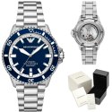 Emporio Armani ZEGAREK MĘSKI EMPORIO ARMANI AR60079 Sea Explorer AUTOMATIC (zi110a) + BOX