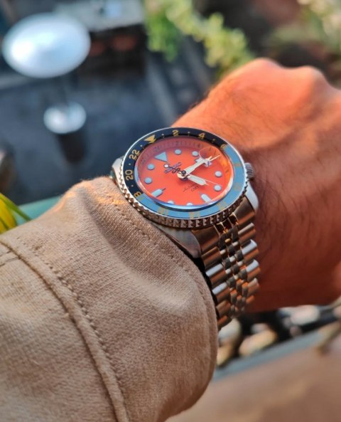 Seiko ZEGAREK MĘSKI SEIKO 5 SPORTS SSK005K1 GMT AUTOMAT WR100 + BOX