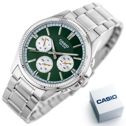 Casio ZEGAREK MĘSKI CASIO MTP-1375D-3AVDF (zd112f) + BOX