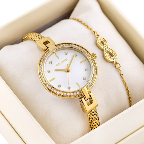 Paul Lorens KOMPLET PREZENTOWY DAMSKI PAUL LORENS Zegarek + bransoletka (zg507d)