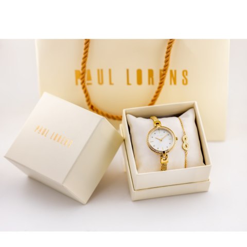Paul Lorens KOMPLET PREZENTOWY DAMSKI PAUL LORENS Zegarek + bransoletka (zg507d)