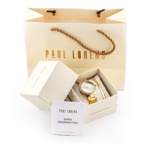 Paul Lorens KOMPLET PREZENTOWY DAMSKI PAUL LORENS Zegarek + bransoletka (zg535d)