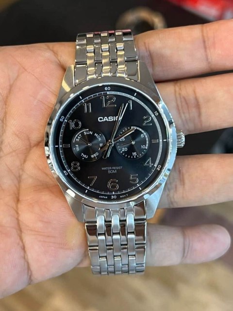 Casio ZEGAREK MĘSKI CASIO MTP-E340D-1A (zd264a) + BOX