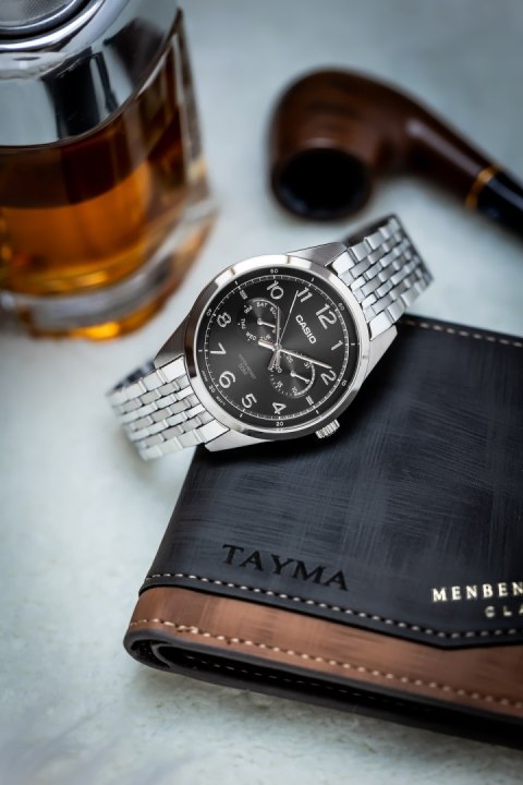 Casio ZEGAREK MĘSKI CASIO MTP-E340D-1A (zd264a) + BOX