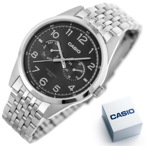 Casio ZEGAREK MĘSKI CASIO MTP-E340D-1A (zd264a) + BOX