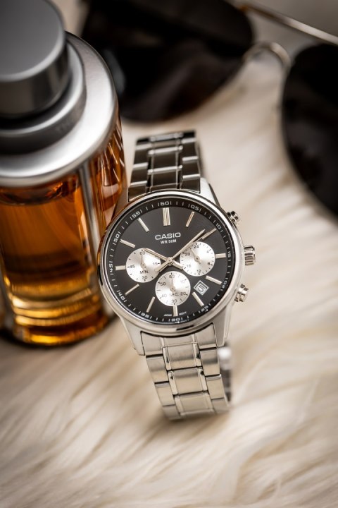 Casio ZEGAREK MĘSKI CASIO MTP-E515D-1A (zd265a) + BOX