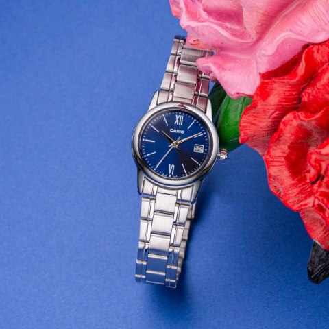 Casio Zegarek Damski Casio LTP-V002D-2B3UDF + BOX