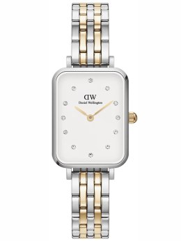 Daniel Wellington ZEGAREK DAMSKI DANIEL WELLINGTON Quadro Lumine 5-link two-tone 20mm DW00100625 + BOX (zw519f)
