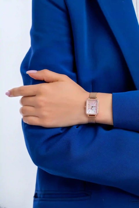 Daniel Wellington ZEGAREK DAMSKI DANIEL WELLINGTON Quadro Lumine Bezel Melrose Pink DW00100669 + BOX (zw519j)