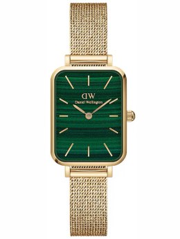 Daniel Wellington ZEGAREK DAMSKI DANIEL WELLINGTON Quadro Pressed Evergold Emerald 20mm DW00100561+ BOX (zw505m)