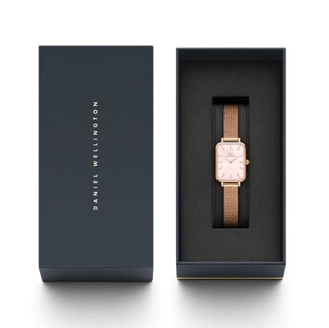 Daniel Wellington ZEGAREK DAMSKI DANIEL WELLINGTON Quadro Pressed Melrose Pearl 20mm DW00100510 + BOX (zw505o)