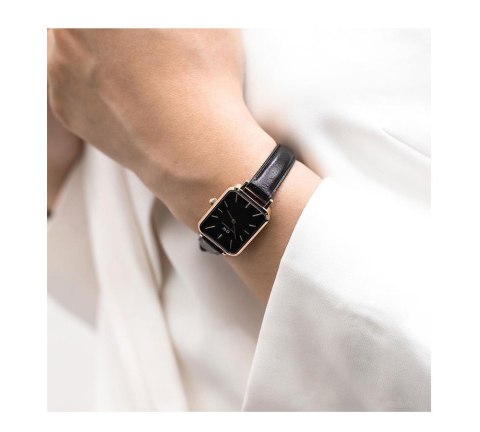 Daniel Wellington ZEGAREK DAMSKI DANIEL WELLINGTON Quadro Pressed Sheffield Gold 20mm DW00100560 + BOX