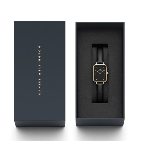 Daniel Wellington ZEGAREK DAMSKI DANIEL WELLINGTON Quadro Pressed Sheffield Gold 20mm DW00100560 + BOX