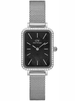 Daniel Wellington ZEGAREK DAMSKI DANIEL WELLINGTON Quadro Silver Mesh DW00100667 + BOX (zw519k)