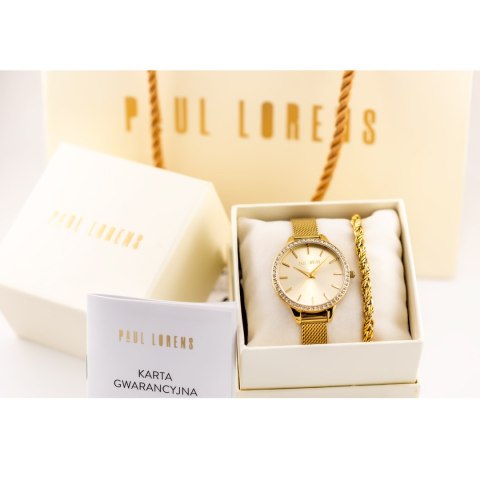 Paul Lorens KOMPLET PREZENTOWY DAMSKI PAUL LORENS - Zegarek + bransoletka - (zg545e)