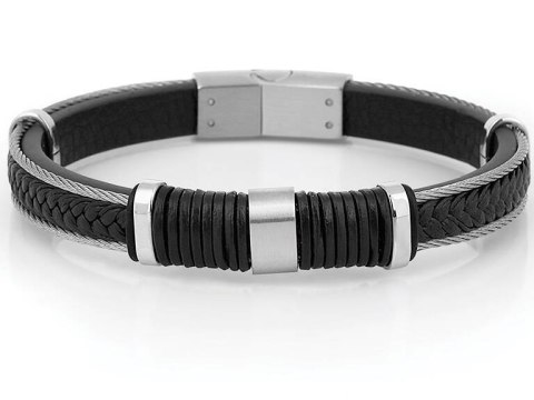 Paul Lorens KOMPLET PREZENTOWY MĘSKI PAUL LORENS - Zegarek + Bransoletka (zg368d)