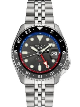 Seiko ZEGAREK MĘSKI SEIKO 5 SPORTS SSK019K1 GMT AUTOMAT + BOX