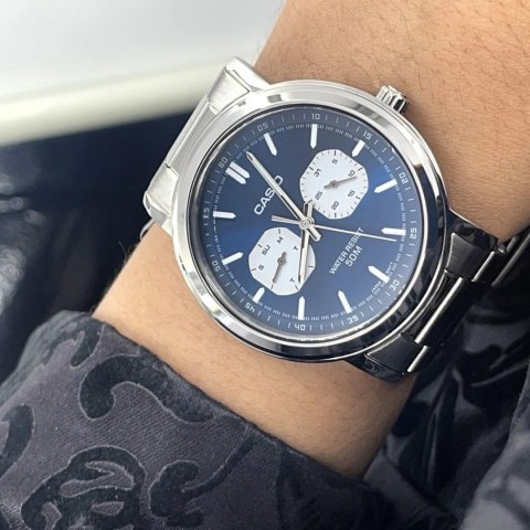 Casio ZEGAREK MĘSKI CASIO MTP-E335D-2E1 (zd274b) + BOX