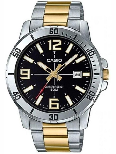 Casio ZEGAREK MĘSKI CASIO MTP-VD01SG-1B + BOX