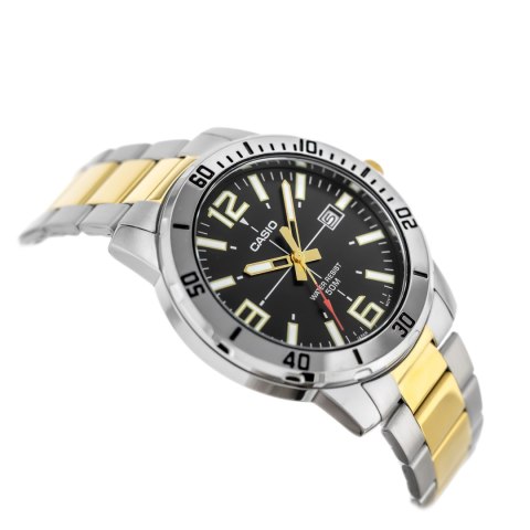 Casio ZEGAREK MĘSKI CASIO MTP-VD01SG-1B + BOX