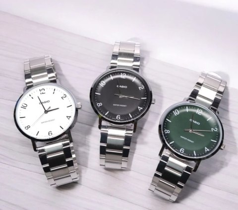 Casio ZEGAREK MĘSKI CASIO MTP-VT03D-1B + BOX