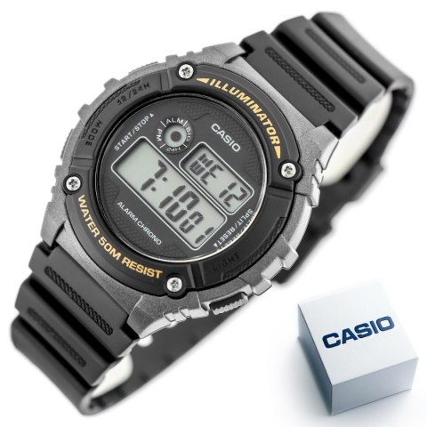 Casio Zegarek Męski Casio W-216H-1BVDF + BOX