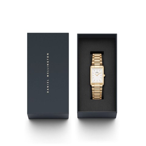 Daniel Wellington ZEGAREK DAMSKI DANIEL WELLINGTON 24mm Bound 3-Link DW00100703 + BOX