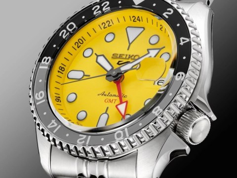 Seiko ZEGAREK MĘSKI SEIKO 5 SPORTS SSK017K1 GMT AUTOMAT WR100 + BOX