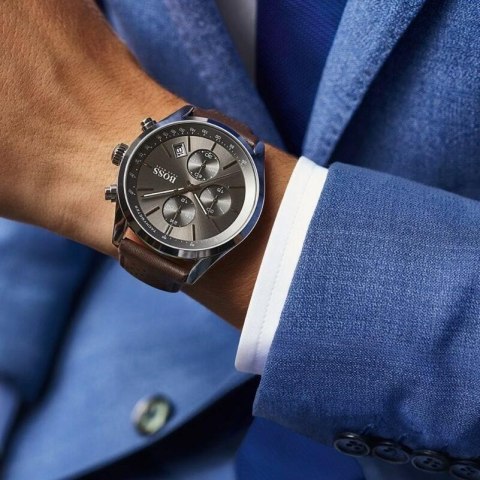 Hugo Boss ZEGAREK MĘSKI HUGO BOSS 1513476 - GRAND PRIX (zh003c) + BOX