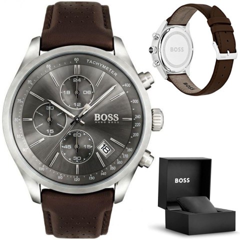 Hugo Boss ZEGAREK MĘSKI HUGO BOSS 1513476 - GRAND PRIX (zh003c) + BOX