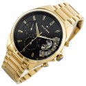 Zegarek Męski Tommy Hilfiger Baker 1710447 Złoty Czarna Tarcza