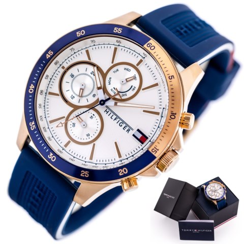 Tommy Hilfiger ZEGAREK MĘSKI TOMMY HILFIGER Bank 1791778 (zf064a) + BOX