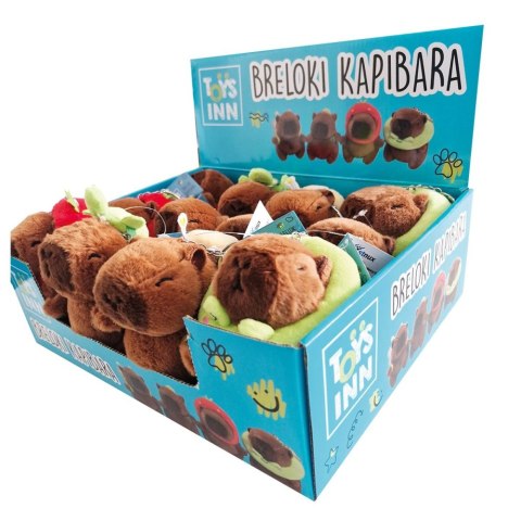 Toys Inn Toys Inn: Brelok Maskotka Kapibara - Mix Wzorów, Display 12 Szt